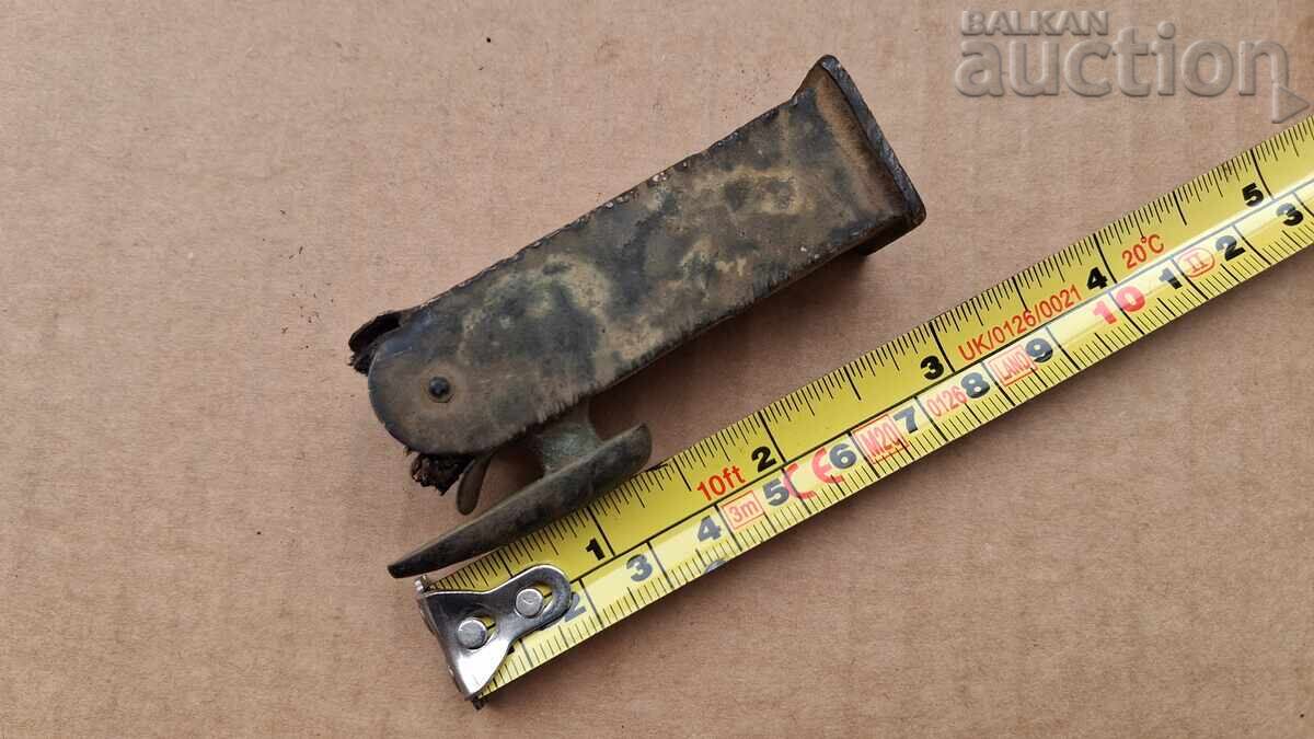 Auction  Bronze upper part of a bayonet scabbard 17th 18th century
