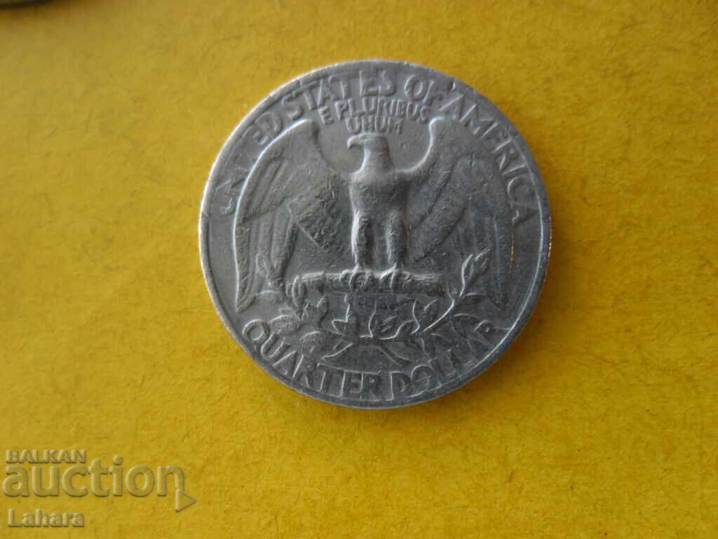 1 / 4 долар 1965 г. САЩ с цена € 0.50 | 0.98 лв.