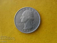 1/4 dollar 1991 USA