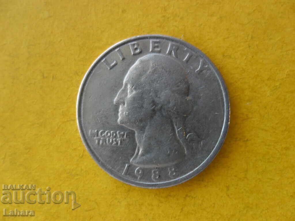 1/4 dolar 1988 SUA
