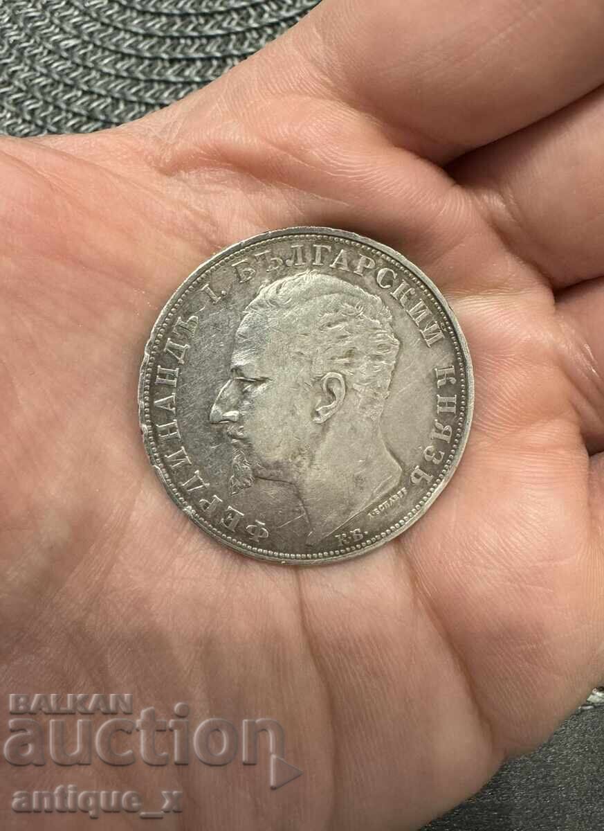 5 лева 1894 г. - Фердинанд I - сребро с цена € 99.00 | 193.63 лв. 5 лева 1894 г. - Фердинанд I - сребро с цена € 99.00 | 193.63 лв.