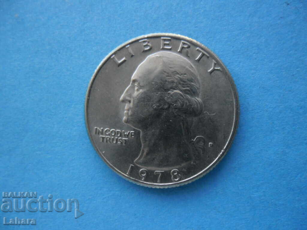 1/4 dolar 1978 SUA