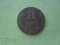 1 franc 1921 Tunisia