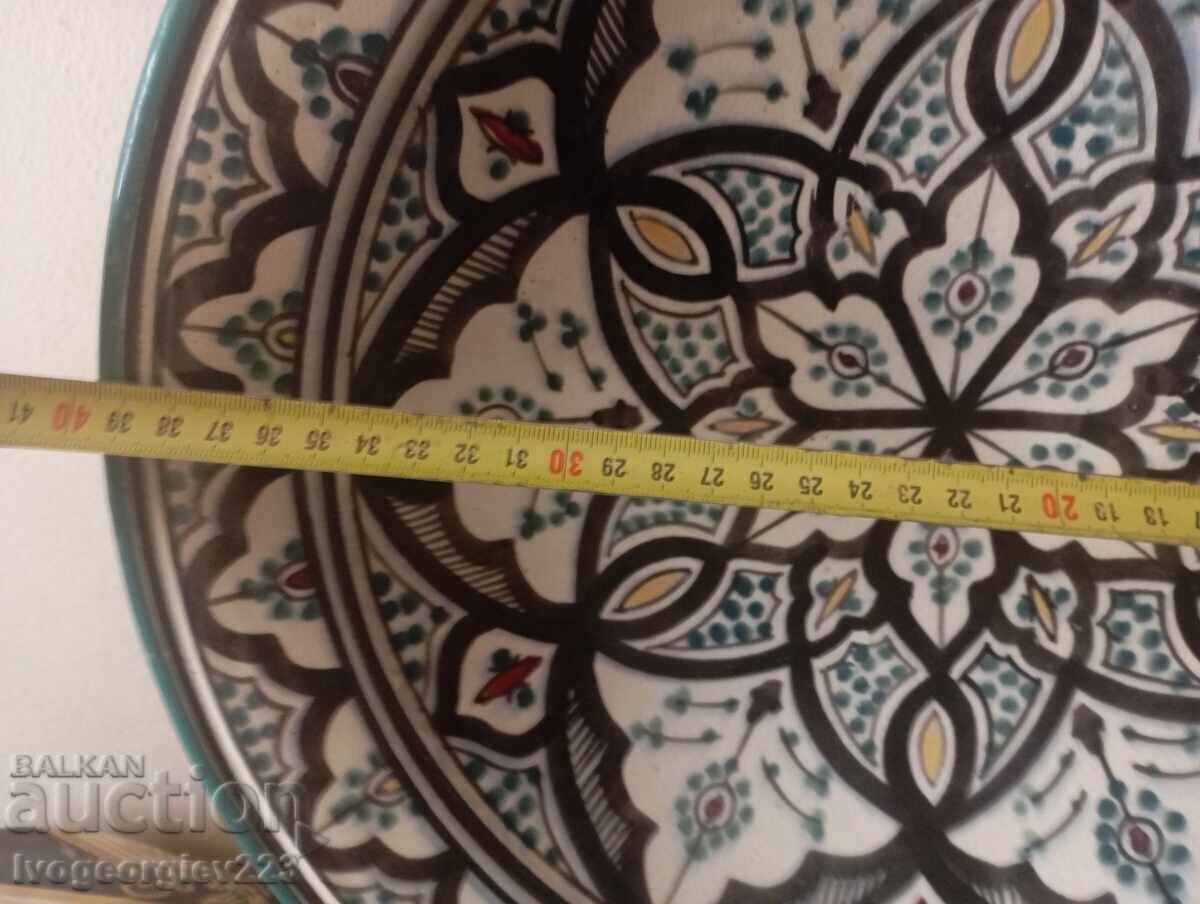 Vintage Moroccan ceramic decorative plate with price € 48.00 | 93.88 BGN