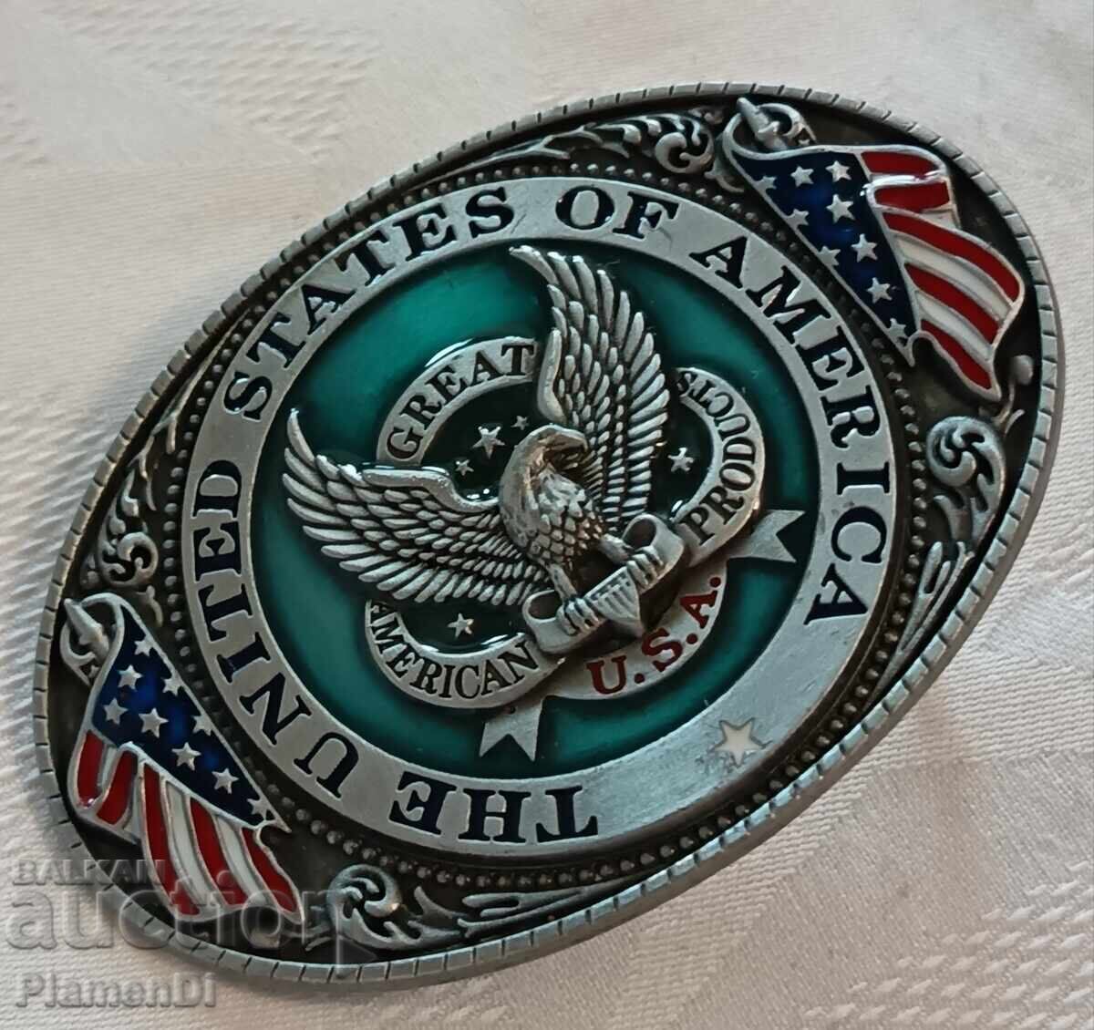 Delivery of Collectible American Great American Products Belt Buckle