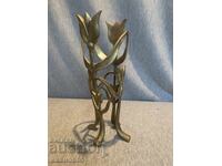 Bronze figure vessel
