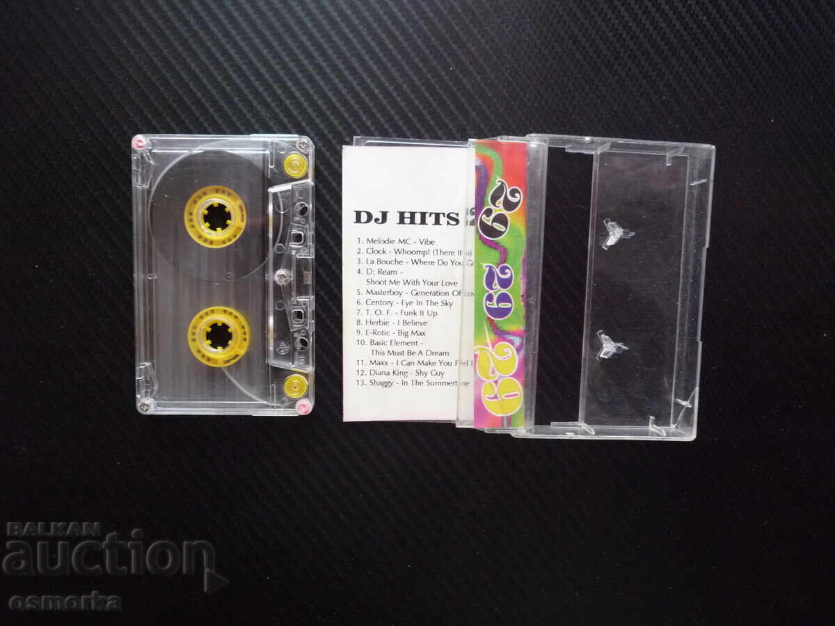 DJ Hits 29 only hits on audio cassette car cassette player for ex with price € 6.50 | 12.71 BGN