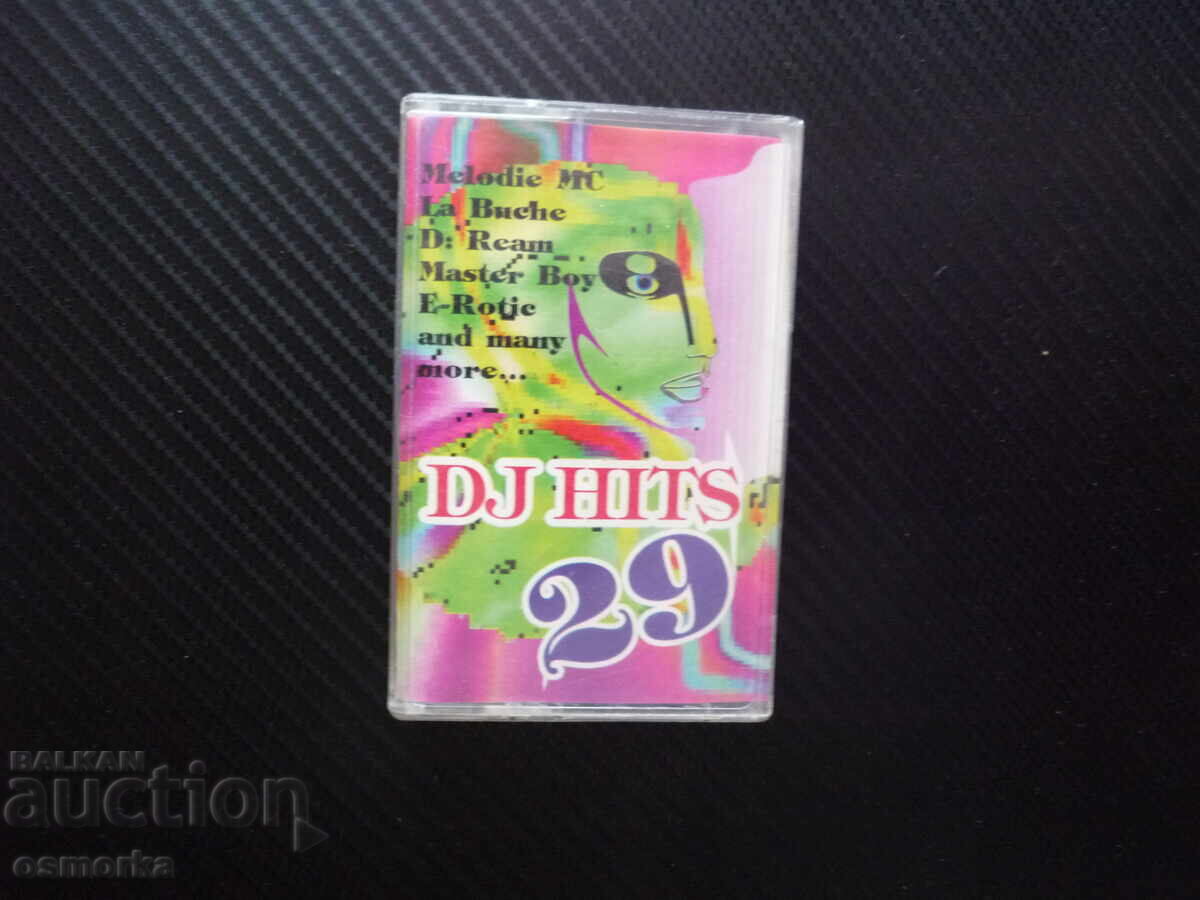 DJ Hits 29 only hits on audio cassette car cassette player for ex