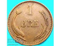 Δανία 1899 1 ore yore Christian IX χάλκινο