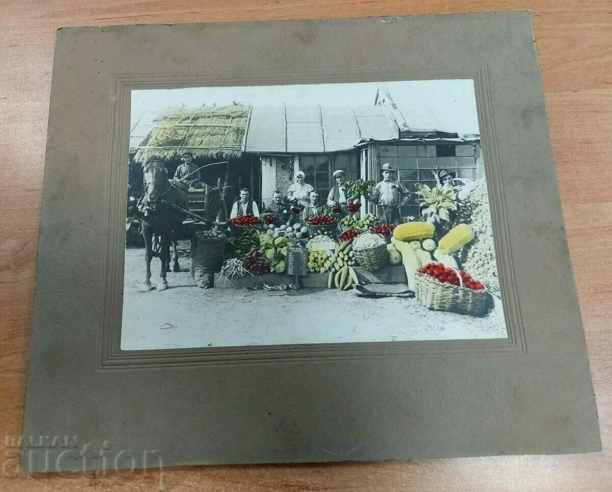 БЪЛГАРСКИ ГРАДИНАРИ СТАРА ГОЛЯМА СНИМКА ФОТОГРАФИЯ