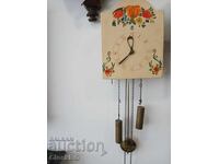German wall clock with weights and Bim-Bam melody