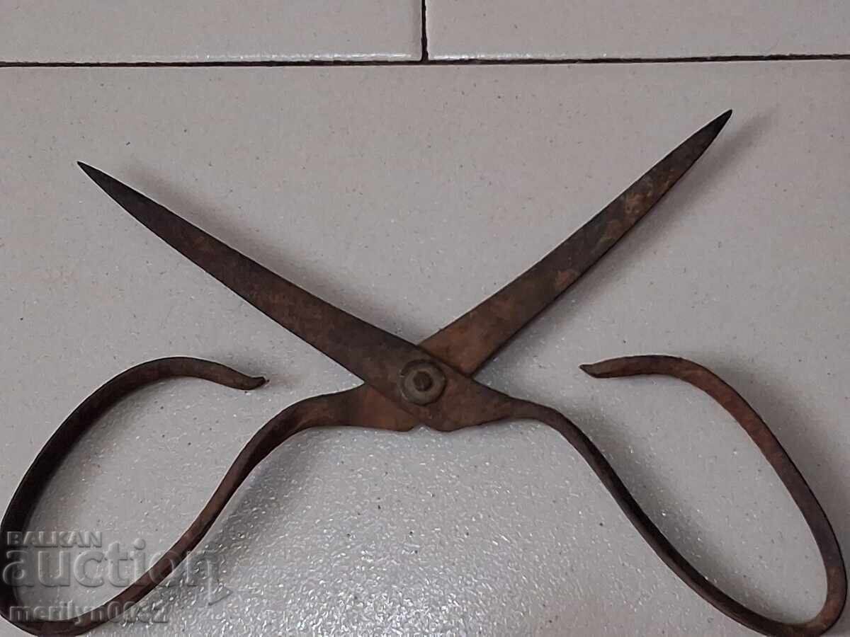 Παλιό σφυρήλατο ψαλίδι, σφυρήλατο σίδερο - 7 Παλιό σφυρήλατο ψαλίδι, σφυρήλατο σίδερο - 7