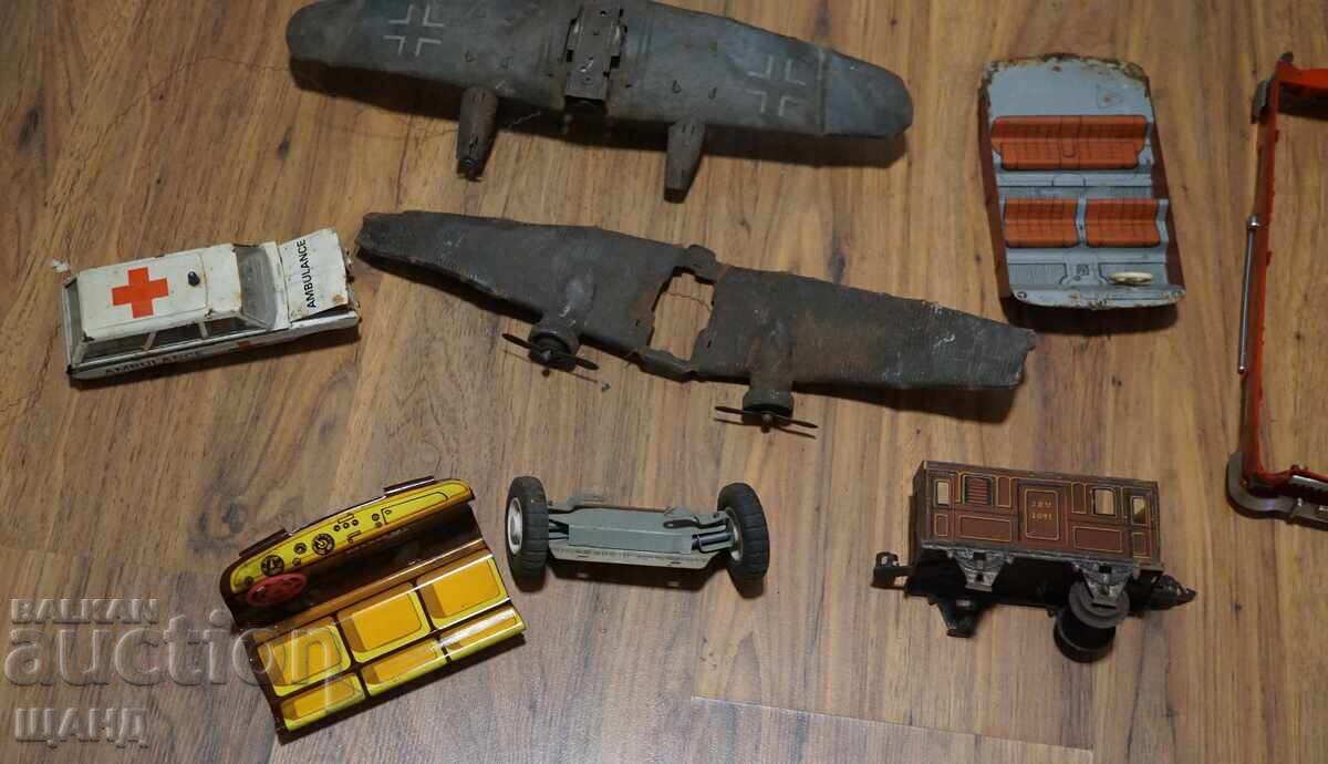 Old German metal toys for parts airplane wings, car with price € 9.61 | 18.80 BGN