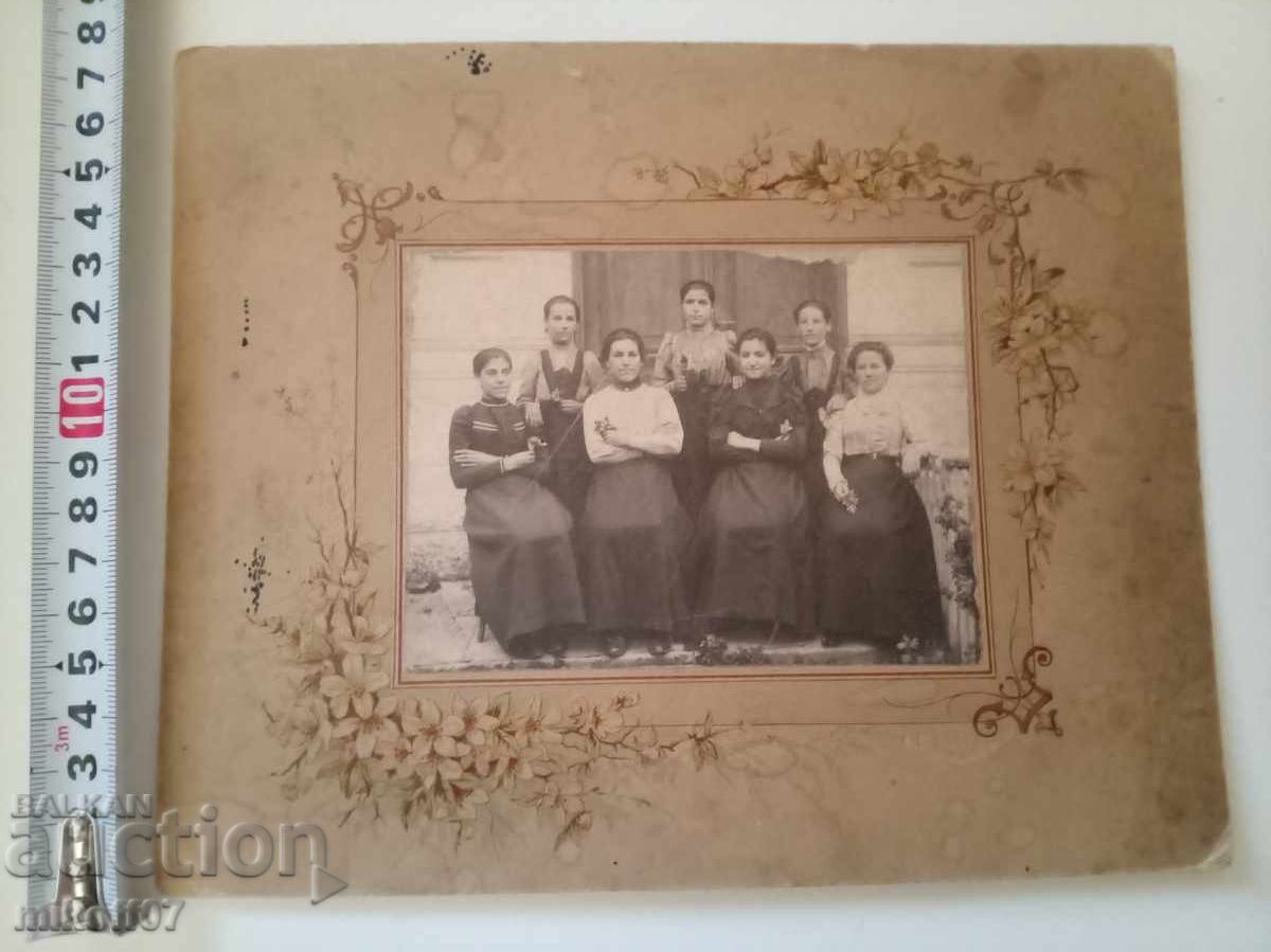 Cabinet card photograph A. Novev 1901
