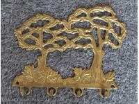 Vintage bronze coat rack for connoisseurs