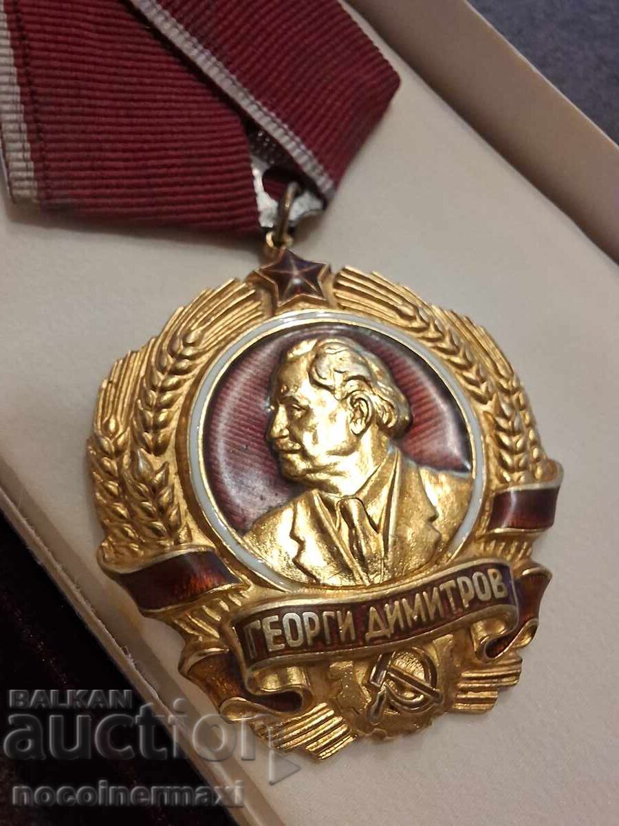 Комплект златен орден Георги Димитров с цена € 3000.00 | 5867.51 лв.