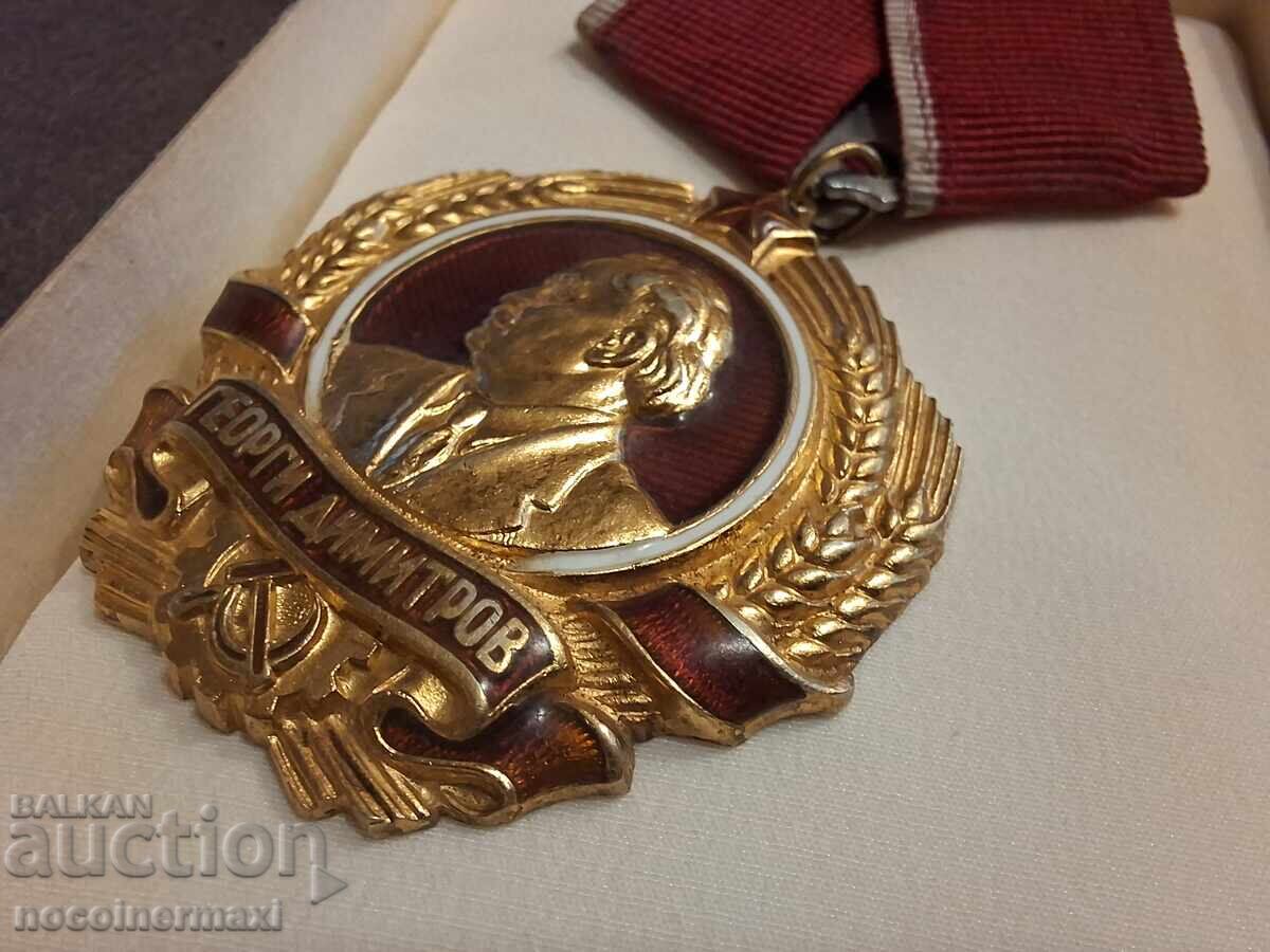 Комплект златен орден Георги Димитров - 6