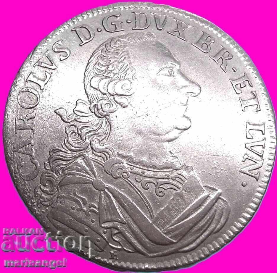 2/3 τάληρο 1764 Γερμανία Βράουνσβαϊγκ και Λύνεμπουργκ Κάρολος Α' ασήμι - 7