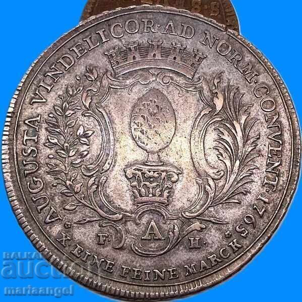 Augsburg 1 Thaler 1765 Germany Francis I/Coat of Arms 27.90g silver with price 490.00 €