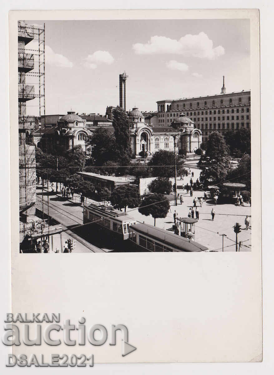 SOFIA anii 1960 fotografie veche baia, tramvai /82349