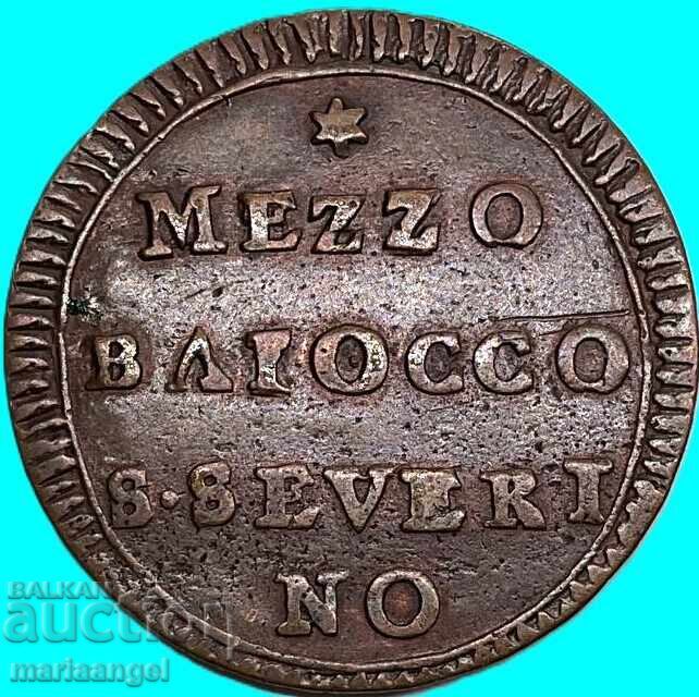 Аукцион 1/2 Байоко 1775-1796 Ватикан Пиус VI Сан Северино - RARЕ
