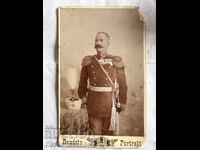 Стара снимка картон полковник Кутинчев 1898