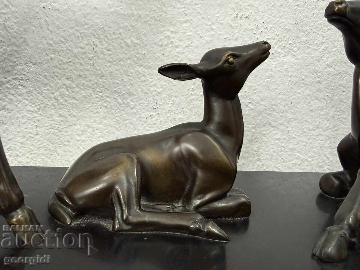 French Art Deco animal composition No. 8190 - 5