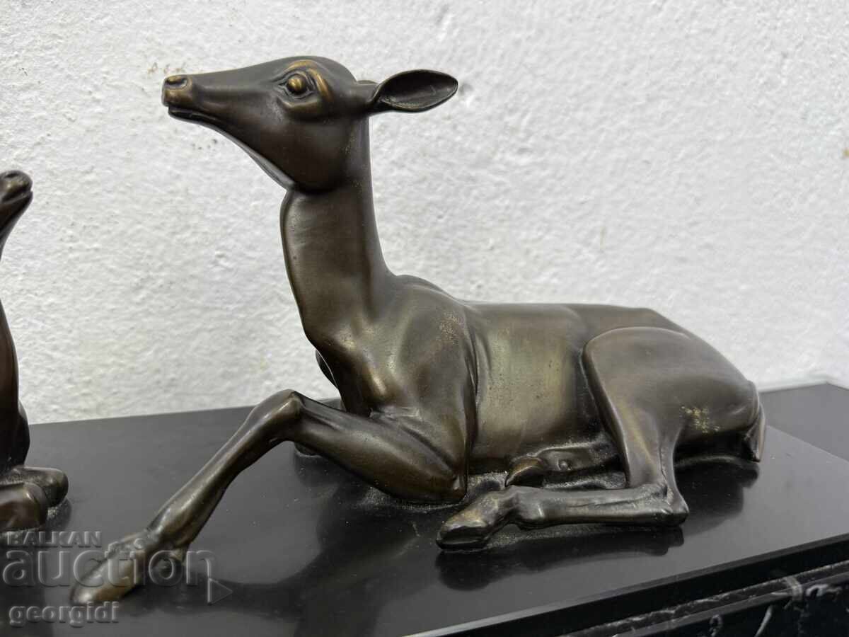 French Art Deco animal composition No. 8190 - 6