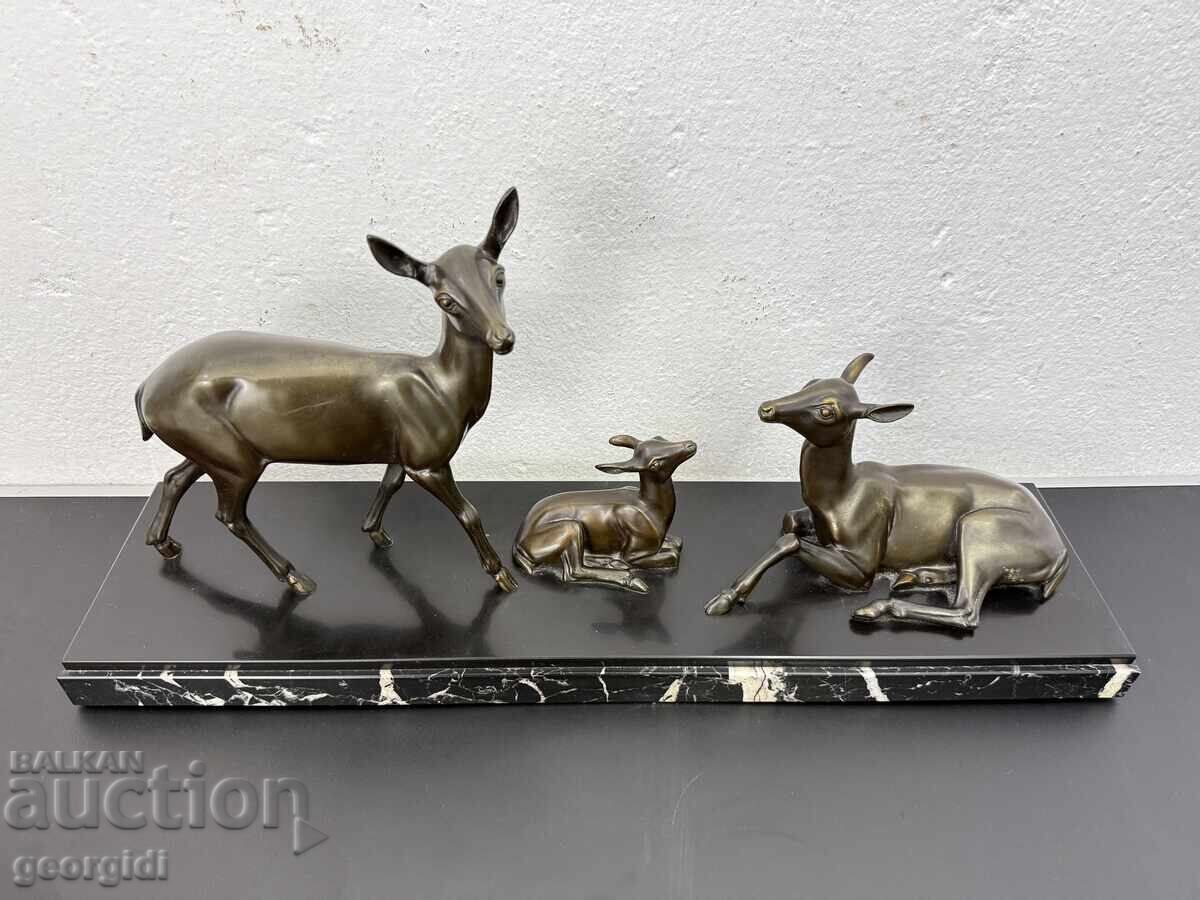 French Art Deco animal composition No. 8190 - 7