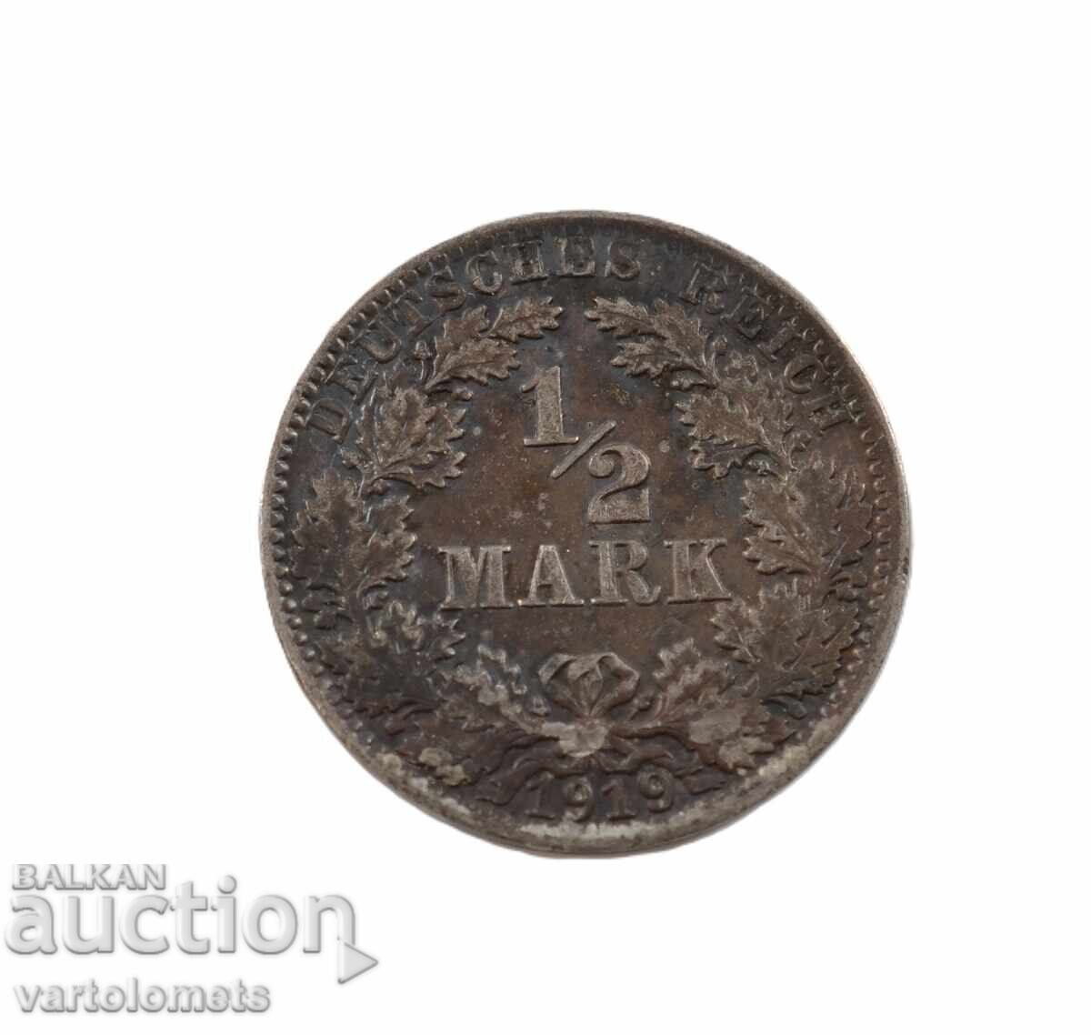 1/2 марка 1919 - Германия › Германска империя