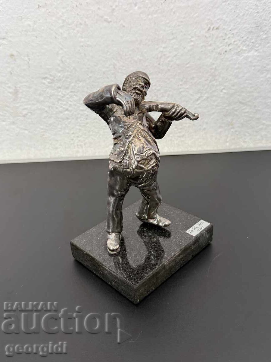 Сребърна фигура на цигулар - Zadok Arts. №8192 с цена € 99.00 | 193.63 лв.