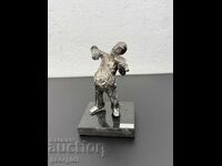 Silver violinist figurine - Zadok Arts. No. 8192