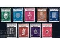 Sovereign Military Order of Malta 1966 - coats of arms artifacts MNH