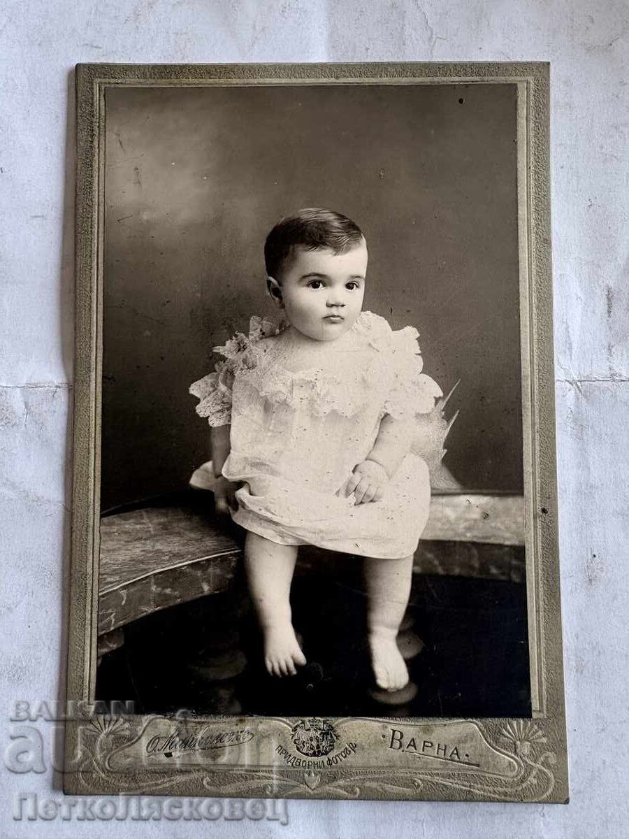 Old cardboard photograph Honoriu Marcolescu Varna Old cardboard photograph Honoriu Marcolescu Varna