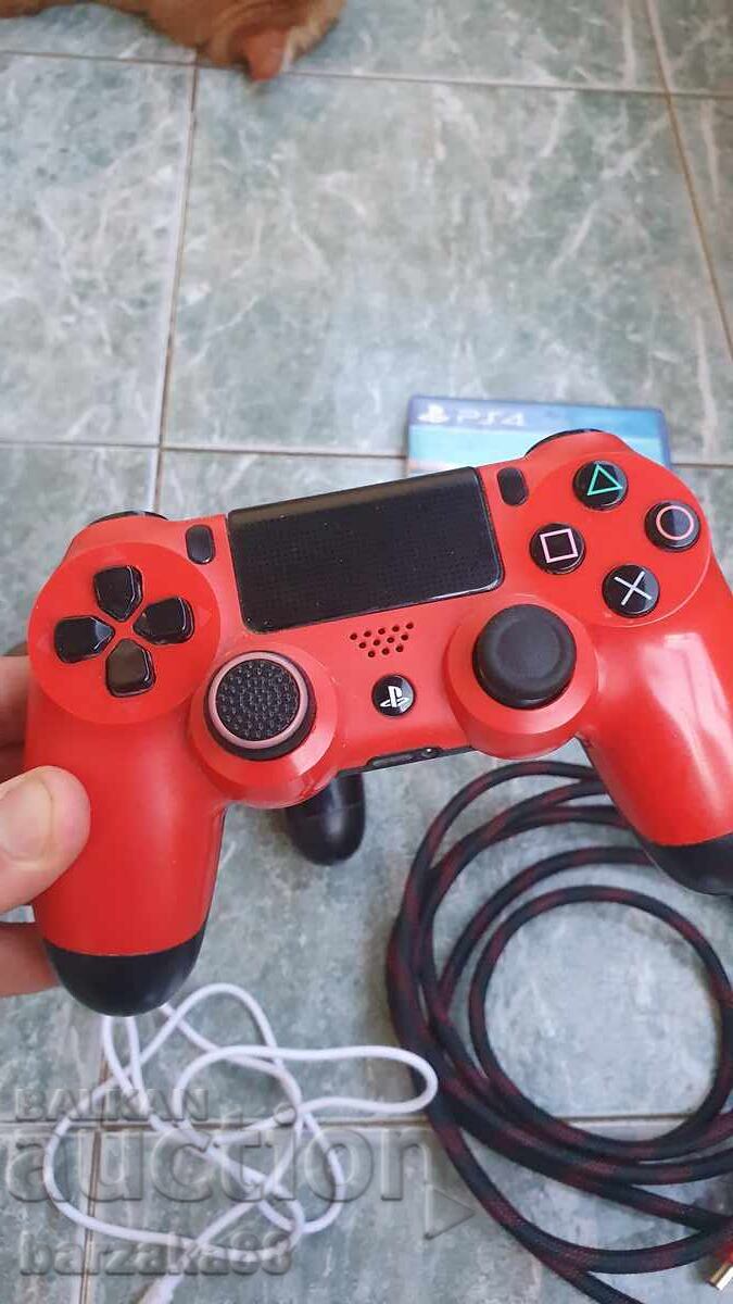 Аукцион PS4 FAT 500 gb  + 2 джойстика + кабели + игра