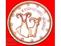 Ⰺ GRECIA (2010-2025): CIPRU ★ 2 EURO CENȚI 2011 RAR! /c