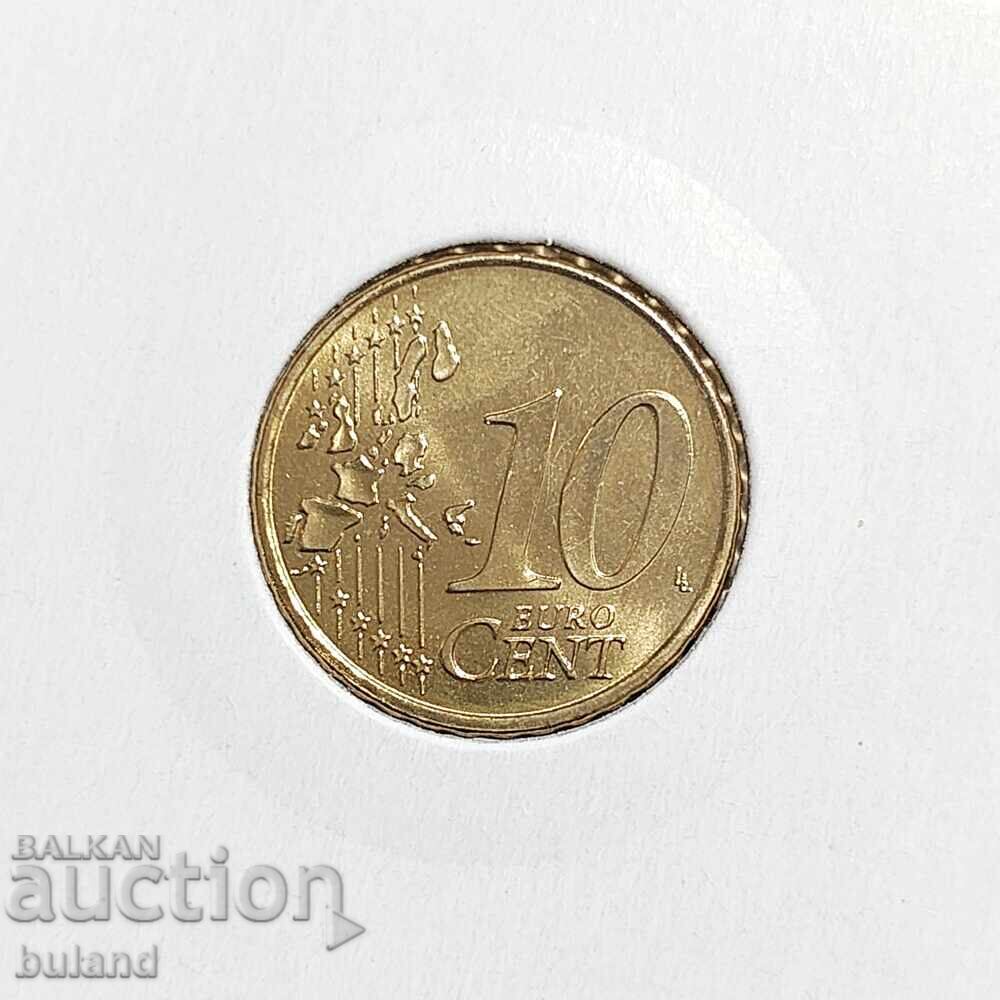 Португалия UNC Евромонета 10 Цента 2002 Euro Cent Portugal с цена € 2.50 | 4.89 лв.