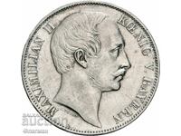 Bavaria 1 Thaler 1860 Maximilian II, aUNC