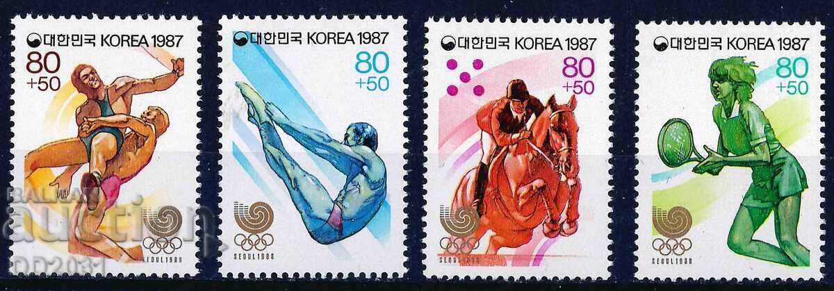 South Korea 1987 - Olympics MNH