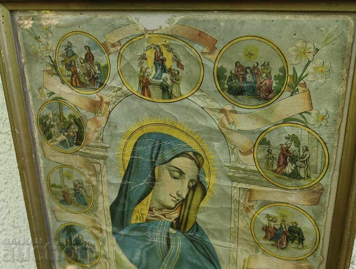 Licitație LITOGRAFIE ÎNRĂMATĂ ICONIȚĂ RAMĂ Licitație LITOGRAFIE ÎNRĂMATĂ ICONIȚĂ RAMĂ