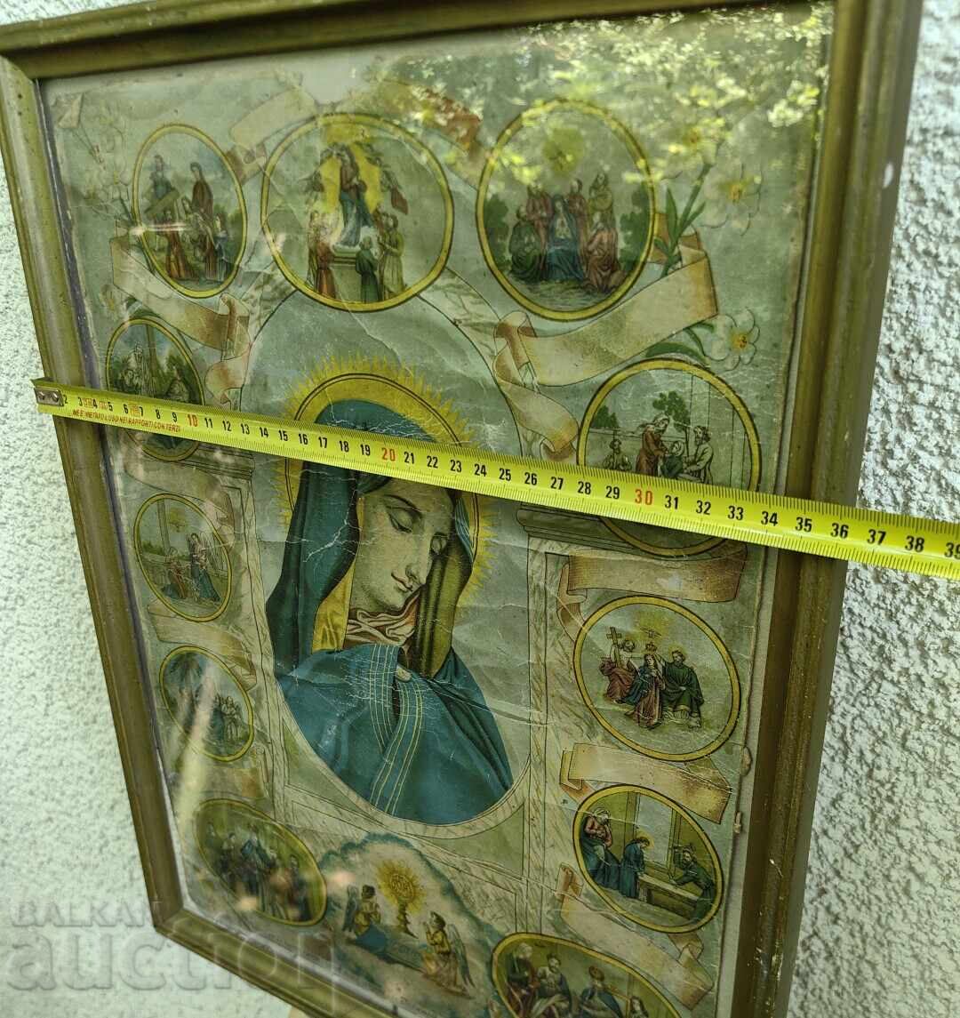 LITOGRAFIE ÎNRĂMATĂ ICONIȚĂ RAMĂ - 6 LITOGRAFIE ÎNRĂMATĂ ICONIȚĂ RAMĂ - 6