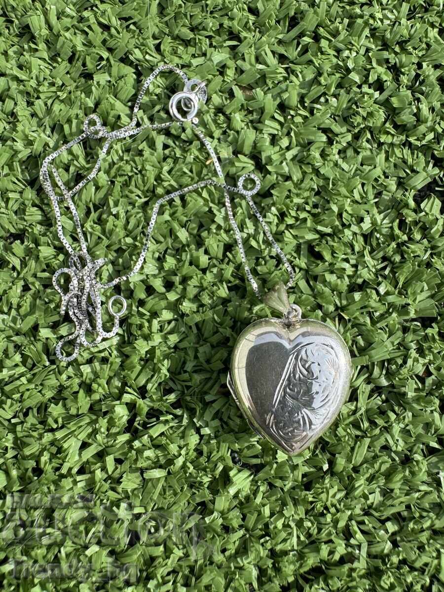 Silver heart locket pendant from England | Silver BK-FT with price € 45.00 | 88.01 BGN Silver heart locket pendant from England | Silver BK-FT with price € 45.00 | 88.01 BGN