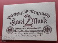 Banknote-Germany-2 marks 1922