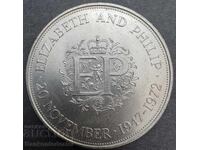 Marea Britanie Anglia Coroană 25 Pence 1980 Regina Elisabeta a II-a