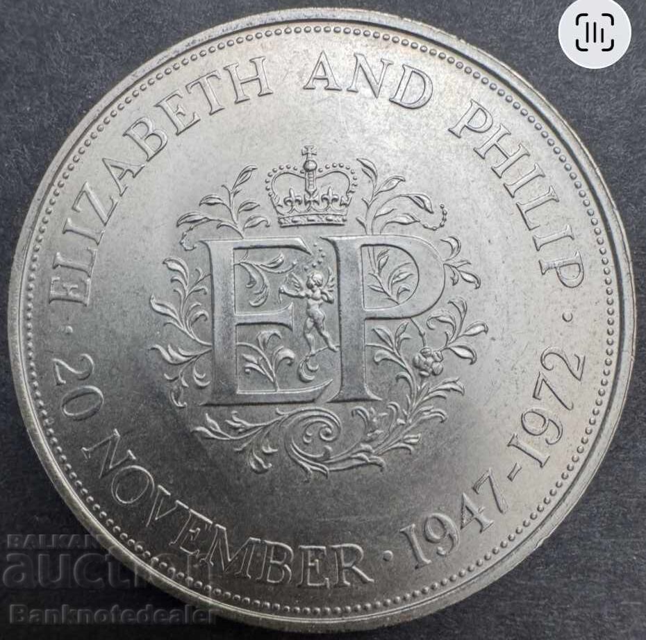 Μεγάλη Βρετανία Αγγλία Crown 25 Pence 1972 Βασίλισσα Ελισάβετ Β' Νο 2