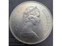 Marea Britanie Anglia Coroană 25 Pence 1972 Regina E II Nr 4