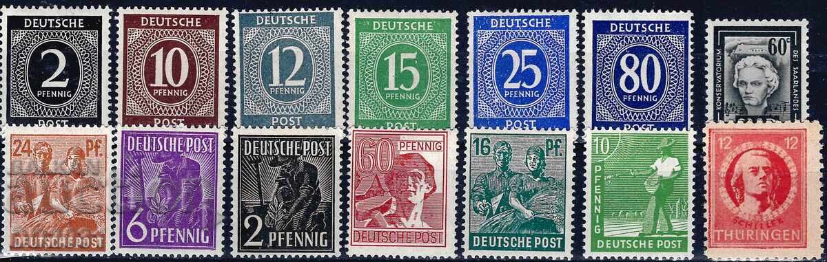 Germany - lot of post-war MNH
