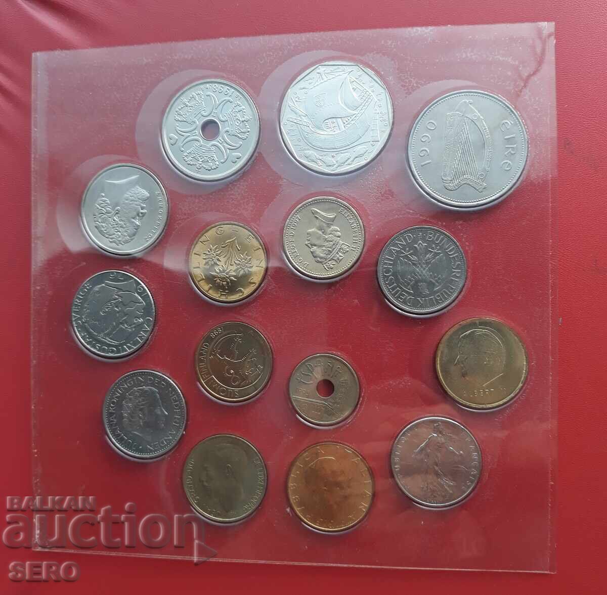 Европейски съюз СЕТ но само монетите без опаковката с цена € 3.01 | 5.89 лв.