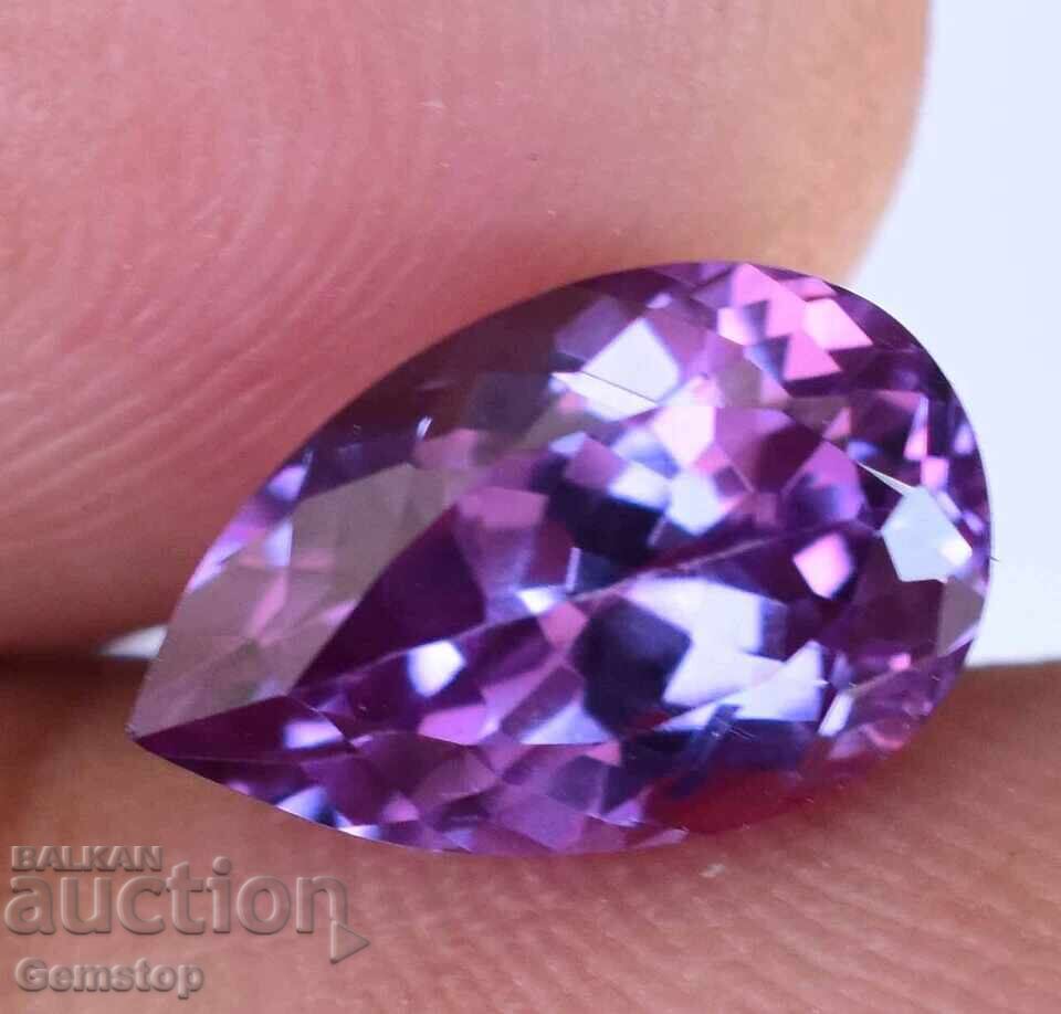 Auction  NO RESERVE! 3.95 ct. natural alexandrite pear AGSL cert. from $1!