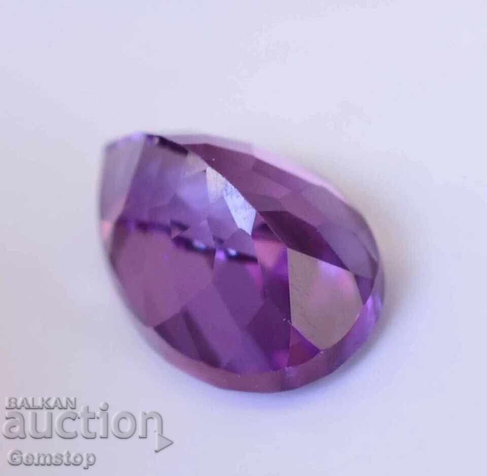 NO RESERVE! 3.95 ct. natural alexandrite pear AGSL cert. from $1! - 6
